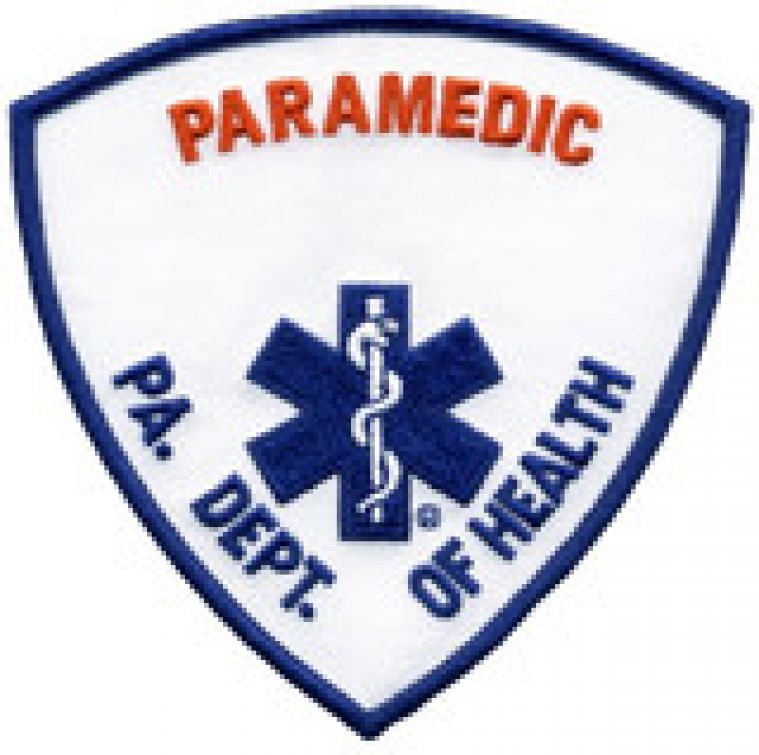 PENNSYLVANIA DEPT OF HEALTH - PARAMEDIC SHOULDER PATCH - SEW ON.